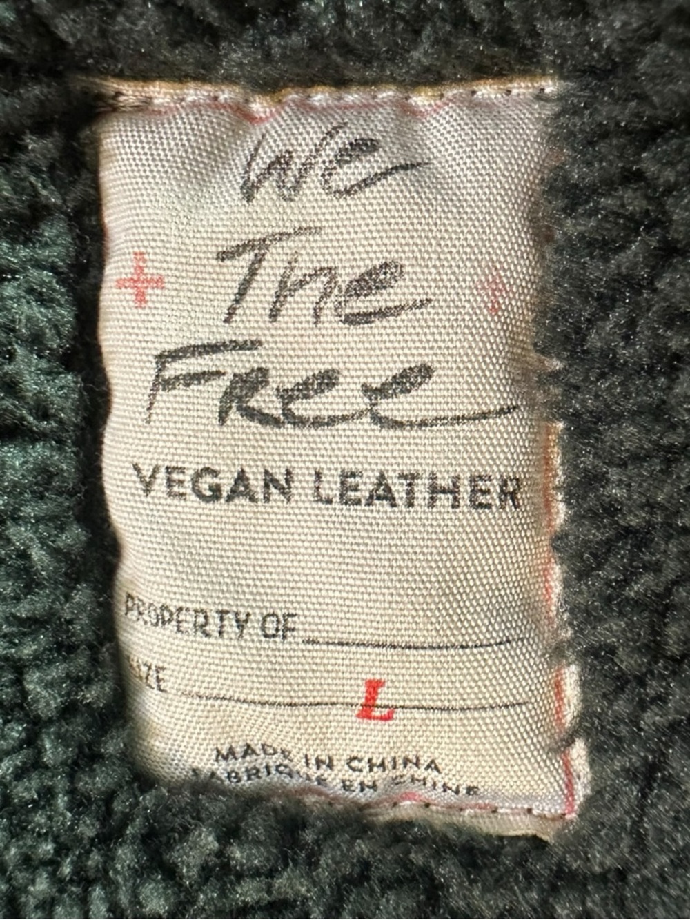 Free People Oversized Sherpa Hoodie Miller Vegan Chunky Jacket Coat Size Large - Picture 14 of 16